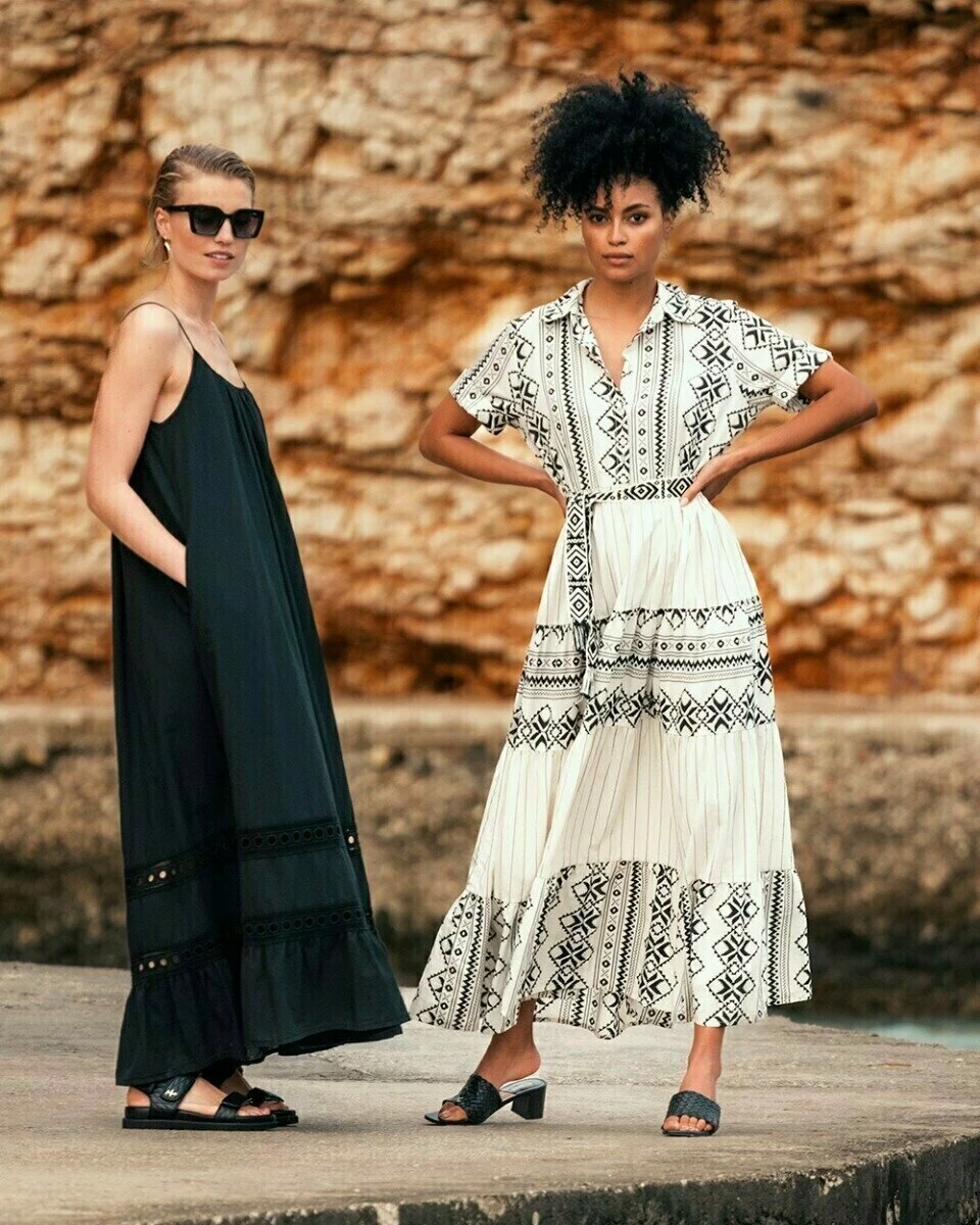 MEXX A-line Broidery Spaghetti Dress Black 8 MEXX A-line Broidery Spaghetti Dress Black - Afbeelding 6