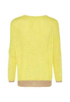 MEXX Loose Fit V-hals Pullover Geel -Style Verkoop 1267 IC0961033W 170754 6