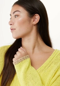MEXX Loose Fit V-hals Pullover Geel -Style Verkoop 1486 IC0961033W 170754 4