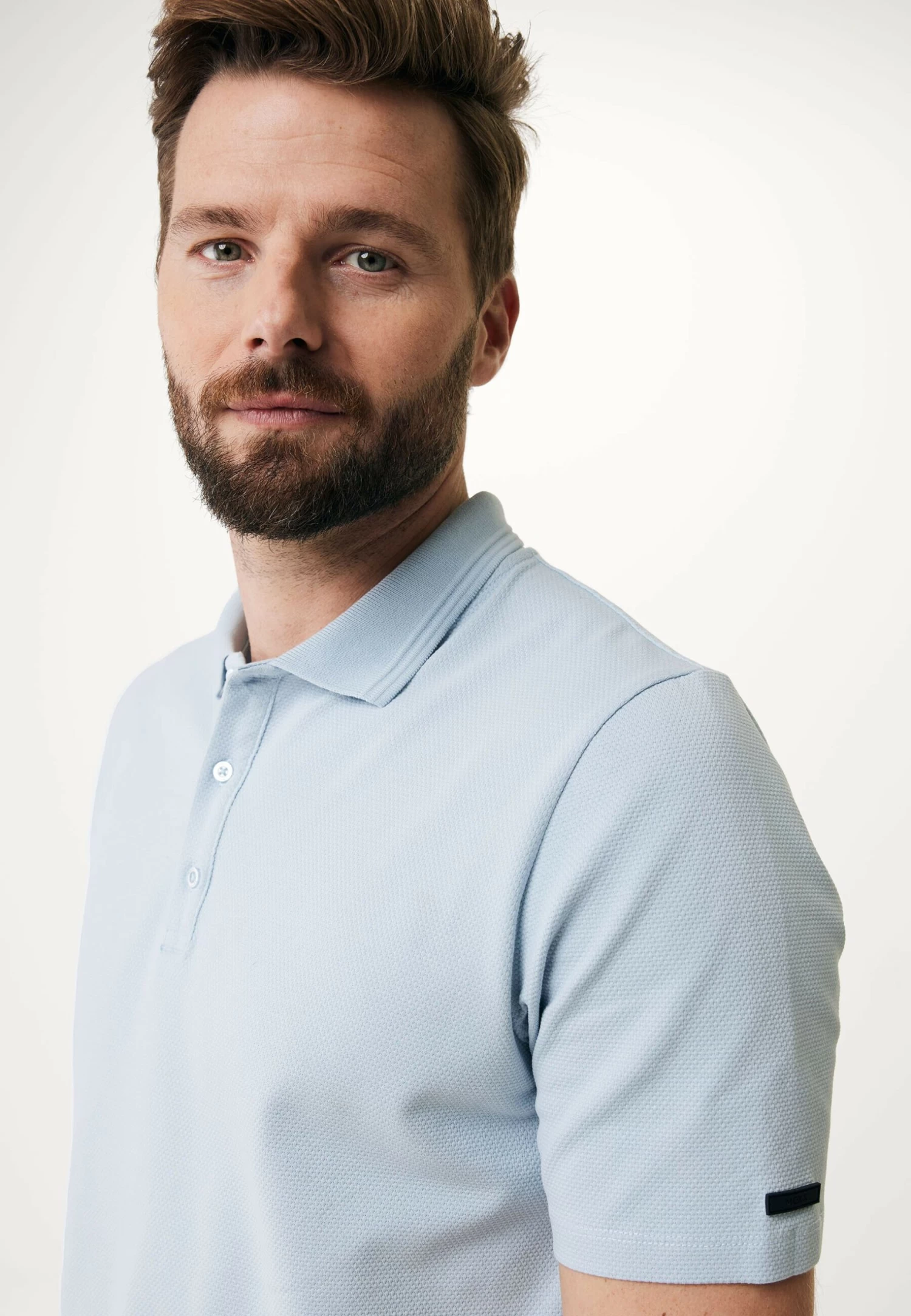 MEXX Popcorn Polo Licht Blauw 6 MEXX Popcorn Polo Licht Blauw - Afbeelding 4