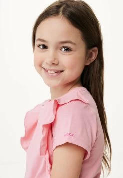 MEXX Ruffle Korte Mouwen T-shirt Zalmroze 11 MEXX Ruffle Korte Mouwen T-shirt Zalmroze -Style Verkoop 2488 TU2118033G 151816 4