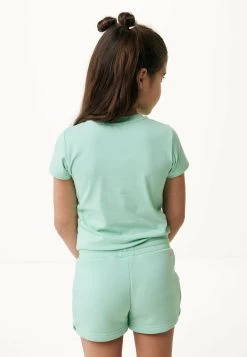 MEXX Korte Mouwen T-shirt Print Lichtgroen -Style Verkoop 3201 TU21117033G 155711 3