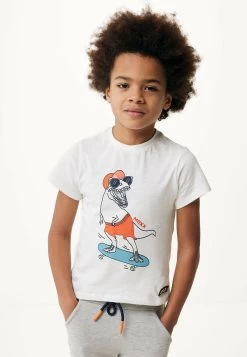 MEXX T-shirt Print Korte Mouwen Off White