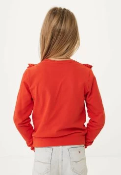 MEXX Ruffle Sweater Broderie Rood -Style Verkoop 4032 TU1807033G 181564 3