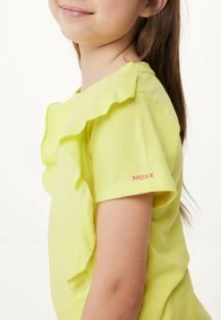 MEXX Ruffle Korte Mouwen T-shirt Geel -Style Verkoop 4105 TU2118033G 130643 4
