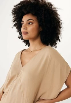 MEXX V-hals Jurk Zand -Style Verkoop 4256 TU0613033W 161315 3