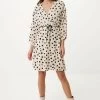 MEXX Geprinte Jurk Met Overslag Zand 2 MEXX Geprinte Jurk Met Overslag Zand -Style Verkoop 4296 GN0603033W 131308 1
