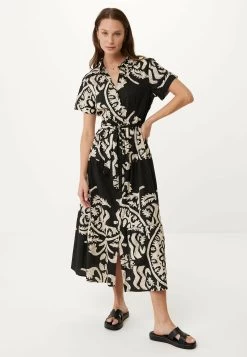 MEXX Flared Jurk Print Zwart