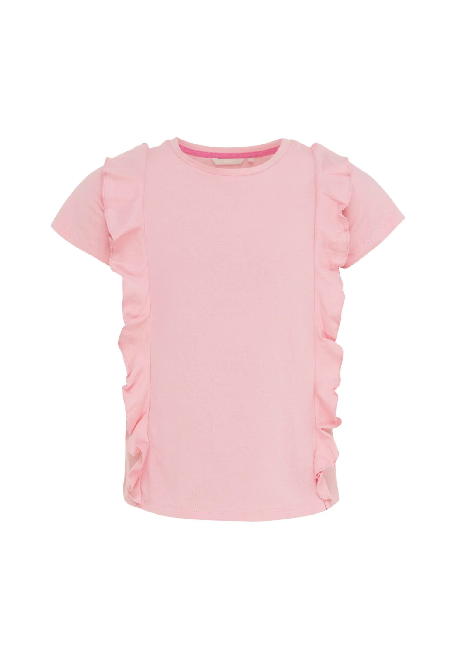 MEXX Ruffle Korte Mouwen T-shirt Zalmroze 7 MEXX Ruffle Korte Mouwen T-shirt Zalmroze - Afbeelding 5