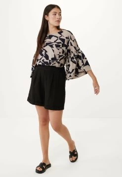 MEXX Korte Mouwen Blouse Beige -Style Verkoop 6471 TU0421033W 151306 7