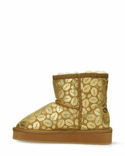 MEXX Pantoffel Bobby Jane Beige/Goud -Style Verkoop 6750 MXCH016202K 2044 223 4