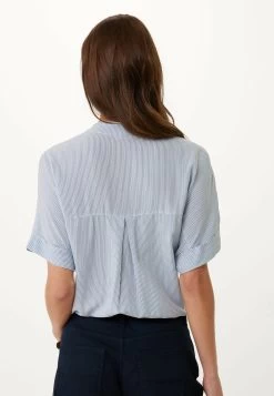 MEXX Korte Mouwen Blouse Blauw -Style Verkoop 6857 DF0434033W 124108 3