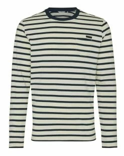 MEXX Stripe T-shirt LS Off White -Style Verkoop 7218 SO2153026M 110701 6