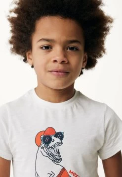 MEXX T-shirt Print Korte Mouwen Off White -Style Verkoop 7801 TU2167033B 110701 4