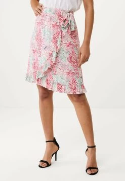 MEXX Geprinte Wikkelrok Aqua Groen