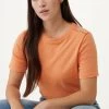 MEXX Ronde Hals T-shirt Oranje -Style Verkoop 7867 TU2144033W 161340 1