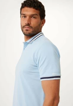 MEXX Korte Mouwen Polo Yarn Dye Blauw -Style Verkoop 7973 TU1434033M 144121 3