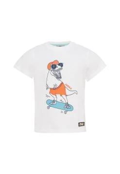 MEXX T-shirt Print Korte Mouwen Off White -Style Verkoop 8689 TU2167033B 110701 5