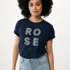 MEXX Korte Mouwen T-shirt Print Navy 1 MEXX Korte Mouwen T-shirt Print Navy -Style Verkoop 8819 TU21106033W 194020 1