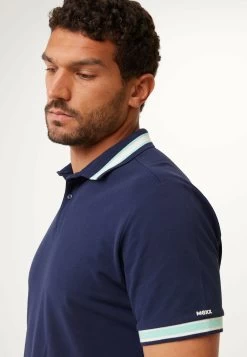 MEXX Korte Mouwen Polo Yarn Dye Navy -Style Verkoop 9317 TU1434033M 193831 4