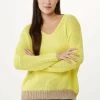 MEXX Loose Fit V-hals Pullover Geel -Style Verkoop 9534 IC0961033W 170754 1