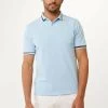 MEXX Korte Mouwen Polo Yarn Dye Blauw