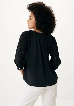 MEXX Blouse Broderie Zwart -Style Verkoop 9829 FL0449033W 193911 3