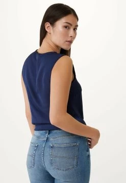 MEXX Mouwloze Blouse Navy -Style Verkoop 9834 FL0443033W 194020 2