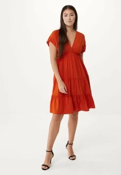 MEXX Flared Jurk Oranje