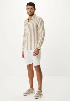 MEXX Overhemd Gestreept Beige -Style Verkoop ap1517033m 151306 3