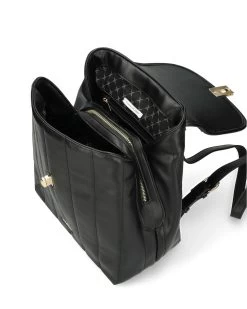 MEXX Vertical Quilted Backpack Black -Style Verkoop bk2708026 193911 4