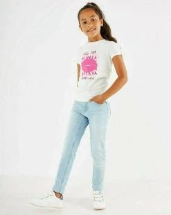 MEXX JUNO Mid Waist/ Slim Leg Jeans Sky Blue -Style Verkoop bm0523023g 50027 2