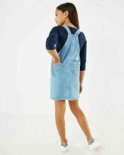 MEXX Dorina Denim Dress Light Vintage -Style Verkoop bm0528023g 50026 3