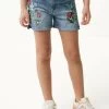 MEXX Mid Waist Jeans Shorts Bleach -Style Verkoop bm0536033g 50061 5