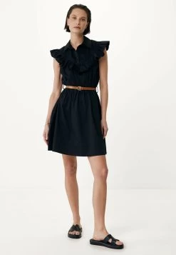 MEXX Ruffle Jurk Zwart