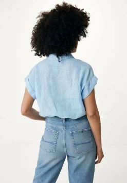 MEXX Korte Mouwen Blouse Blauw -Style Verkoop df0419033w 124108 4