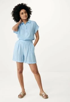 MEXX Korte Mouwen Blouse Blauw -Style Verkoop df0419033w 124108 7