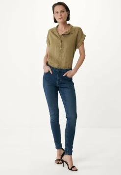 MEXX Korte Mouwen Blouse Zand -Style Verkoop df0419033w 161315 3 1