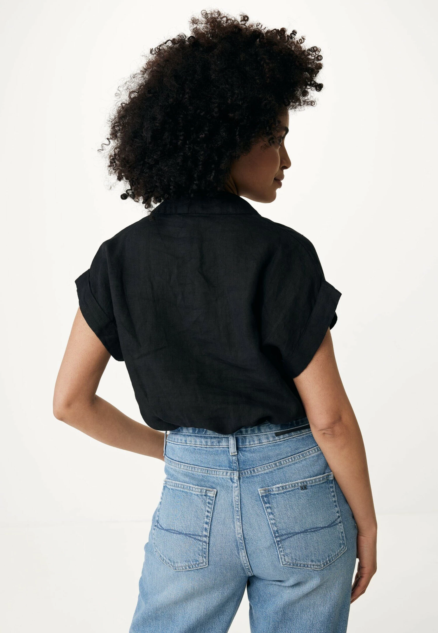 MEXX Korte Mouwen Blouse Zwart 4 MEXX Korte Mouwen Blouse Zwart - Afbeelding 2