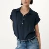 MEXX Korte Mouwen Blouse Navy 2 MEXX Korte Mouwen Blouse Navy -Style Verkoop df0419033w 194020 2