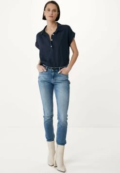MEXX Korte Mouwen Blouse Navy -Style Verkoop df0419033w 194020 3