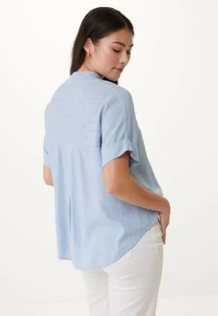 MEXX Korte Mouwen Blouse Blauw -Style Verkoop df0434033 124108 2