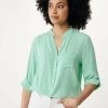 MEXX Blouse Aqua Groen -Style Verkoop df0435033w 155218 2