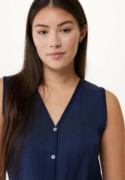 MEXX Mouwloze Blouse Navy -Style Verkoop fl0443033w 194020 5 1