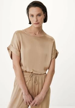 MEXX Satijnen Blouse Zand