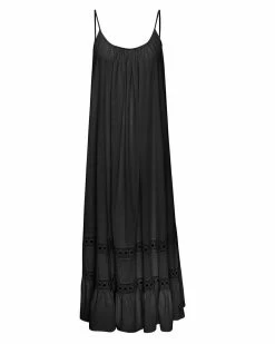 MEXX A-line Broidery Spaghetti Dress Black 23 MEXX A-line Broidery Spaghetti Dress Black -Style Verkoop fl0652023w 193911