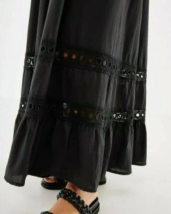 MEXX A-line Broidery Spaghetti Dress Black 19 MEXX A-line Broidery Spaghetti Dress Black -Style Verkoop fl0652023w 193911 4