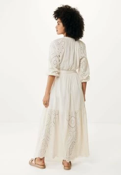 MEXX Maxi Jurk Broderie Off White -Style Verkoop fl0660033w 110701 3