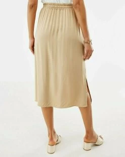 MEXX Midi Rok Beige -Style Verkoop fl1720023w 140002 3
