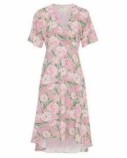 MEXX Wrap Dress Old Pink 12 MEXX Wrap Dress Old Pink -Style Verkoop gn0643023w